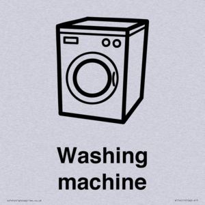 Dementia washing machine sign